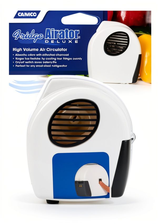 RV fridge fan Camco Airator White 44124 Battery-2
