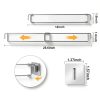 Millsten RV Refrigerator Tension Rods Adjustable Stainless-1