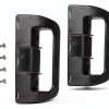 RV Refrigerator Door Handle TonGass Black Plastic-0