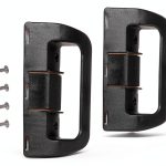 RV Refrigerator Door Handle TonGass Black Plastic-0