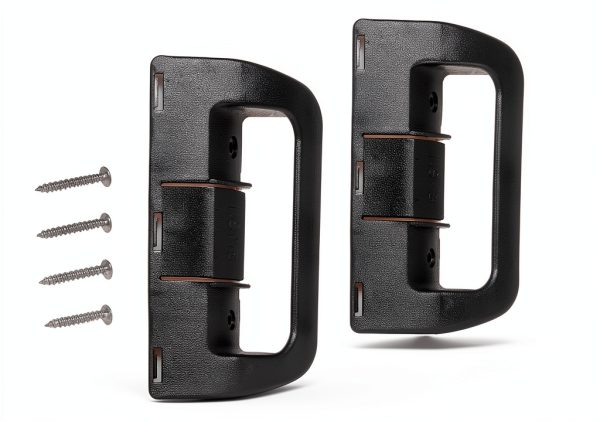 RV Refrigerator Door Handle TonGass Black Plastic-0