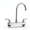 Totalize RV Kitchen Faucet Chrome Deck Mount 360 Swivel Modern Design-2