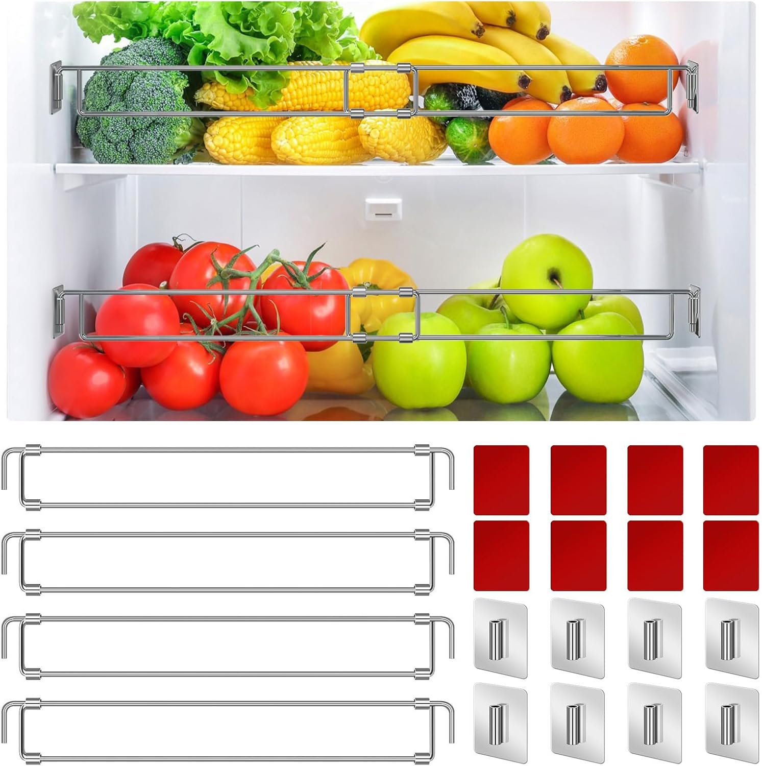 Installing Adevar tension rods inside an RV refrigerator
