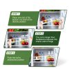 Cesilili Adjustable RV Refrigerator Tension Bar Set White 15.8-27.6in-3
