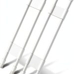 Cesilili Adjustable RV Refrigerator Tension Bar Set White 15.8-27.6in-0