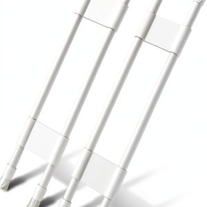 Cesilili Adjustable RV Refrigerator Tension Bar Set White 15.8-27.6in-0