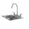 RV Kitchen Faucet Cinwiny High Arc Chrome 360 Swivel 2‑Handle-6