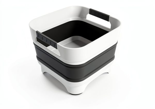 PureHanxy Collapsible Kitchen Sink GJ06 White Medium 11L-1
