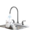 RV Kitchen Faucet Cinwiny High Arc Chrome 360 Swivel 2‑Handle-1