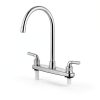 RV Kitchen Faucet Cinwiny High Arc Chrome 360 Swivel 2‑Handle-3