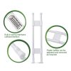 Cesilili Adjustable RV Refrigerator Tension Bar Set White 15.8-27.6in-2