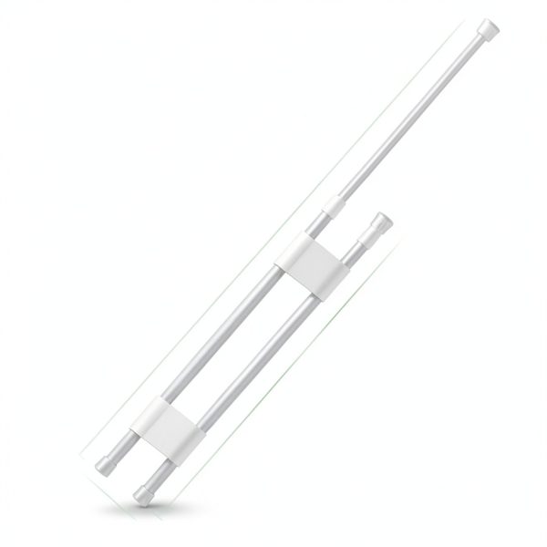 Cesilili Adjustable RV Refrigerator Tension Bar Set White 15.8-27.6in-1
