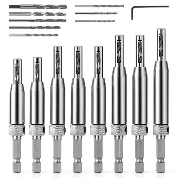 COMOWARE 17pc Hex-Shank Drill Bit Set for Woodworking-0