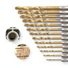 Hex Drill Bit Set YXYL 19-Piece Titanium HSS Hex Shank for Wood-3