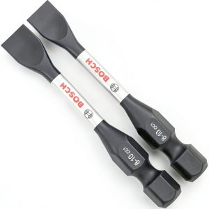 Bosch ITDSL810202 2in Impact Slotted Power Bits with Hex Shank-0