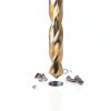 HARFINGTON 3/32" Hex Shank Drill Bits 1/4" Twist Set 76mm M35 HSS-4