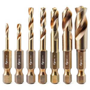 Pro Edge Cobalt Stubby Drill Bit Set 7pcs M35 HSS Hex Shank-0