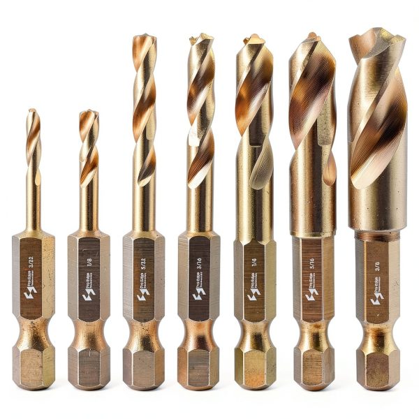 Pro Edge Cobalt Stubby Drill Bit Set 7pcs M35 HSS Hex Shank-0