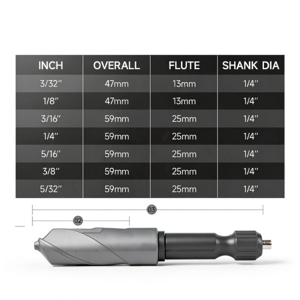 Pro Edge Cobalt Stubby Drill Bit Set 7pcs M35 HSS Hex Shank-1